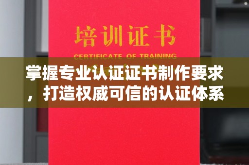 红岗掌握专业认证证书制作要求，打造权威可信的认证体系