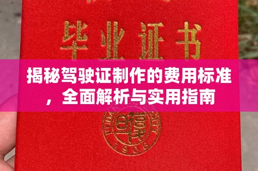 红岗揭秘驾驶证制作的费用标准，全面解析与实用指南