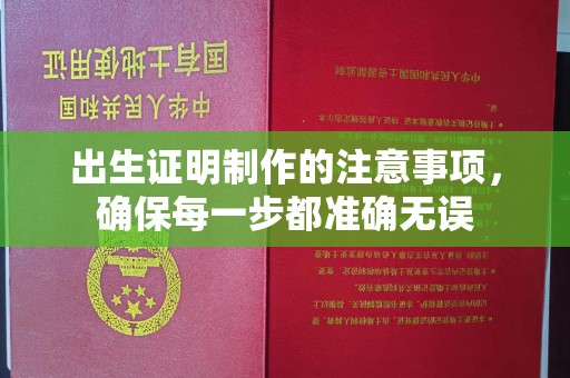 红岗出生证明制作的注意事项，确保每一步都准确无误