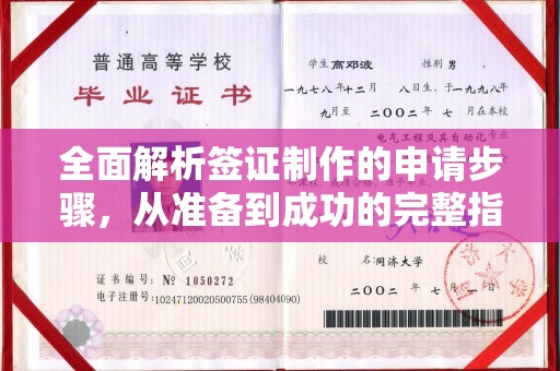 红岗全面解析签证制作的申请步骤，从准备到成功的完整指南