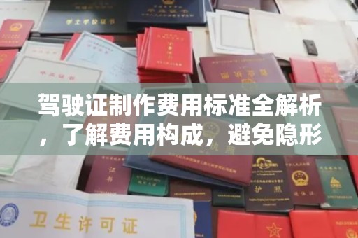 红岗驾驶证制作费用标准全解析，了解费用构成，避免隐形消费